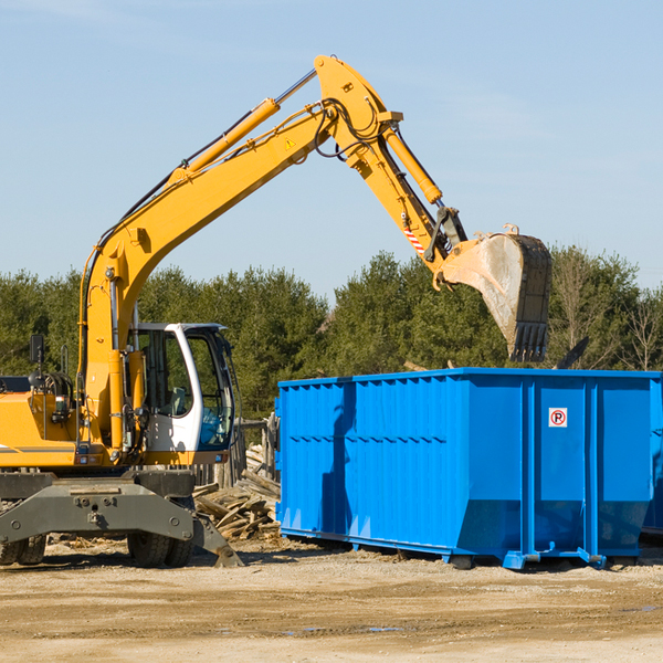 what size residential dumpster rentals are available in Tolchester Maryland